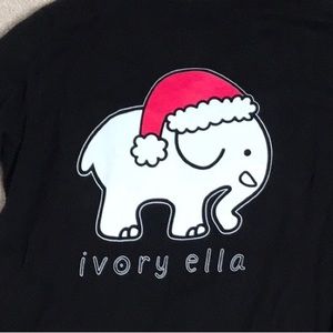 Ivory Ella long sleeve tee. Sz S. EUC